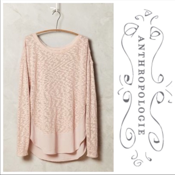 Anthropologie Sweaters - Anthropologie Deletta Blush Sweater top XS